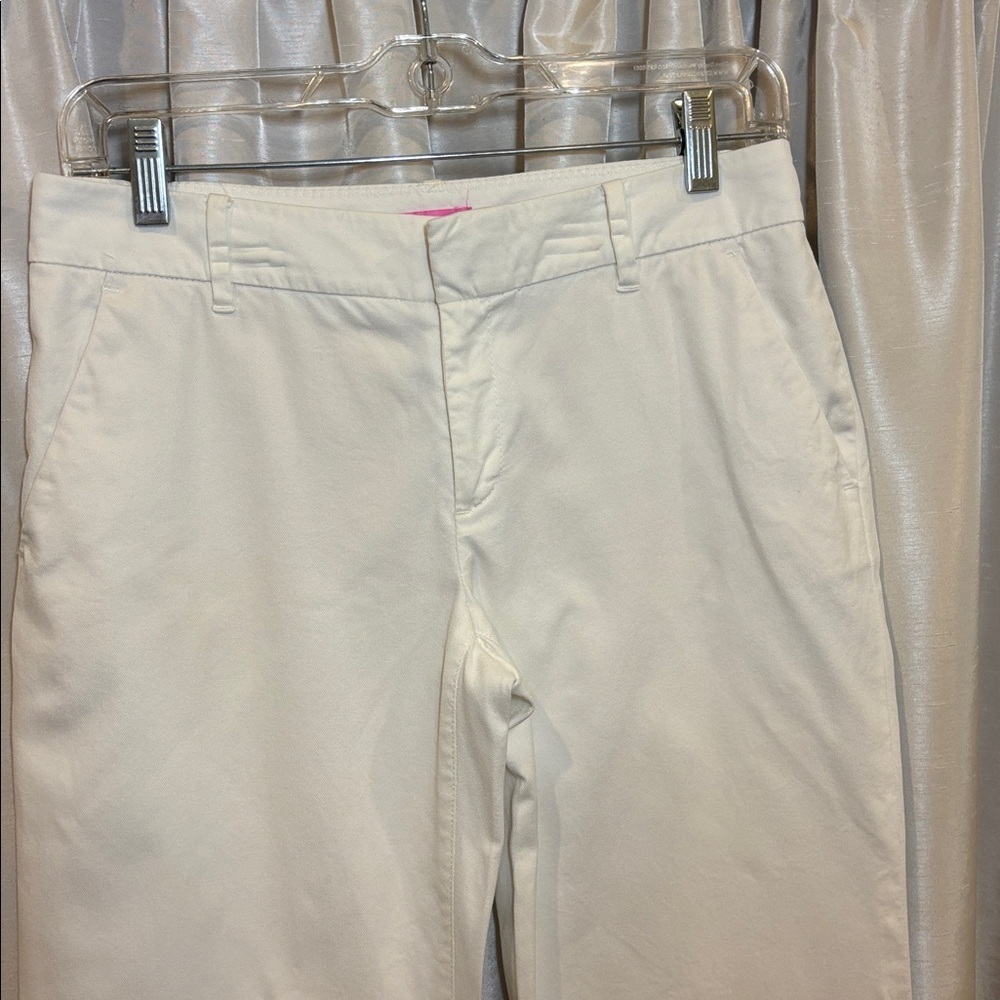 Lilly Pulitzer Crisp White Pants, Main Line Fit, size 4 - Picture 2 of 4